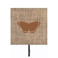 Micasa Butterfly Burlap and Brown Leash Or Key Holder MI712841